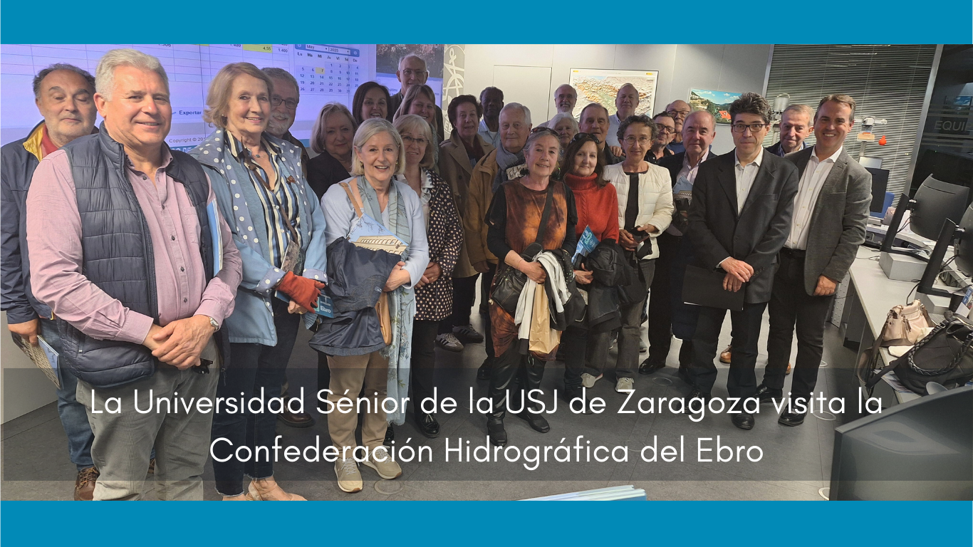 Imagen noticia - El alumnado de la Universidad Sénior de la Universidad San Jorge visita la Confederación Hidrográfica del Ebro